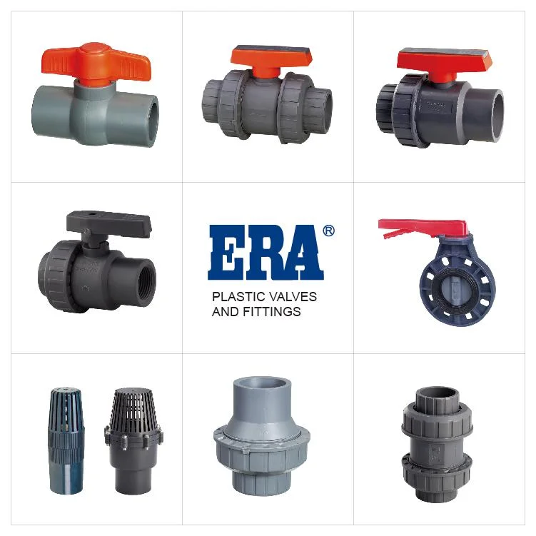 Era CE Certification Valves PVC Octagonal Compact Ball Valve Pn10 (F1970)