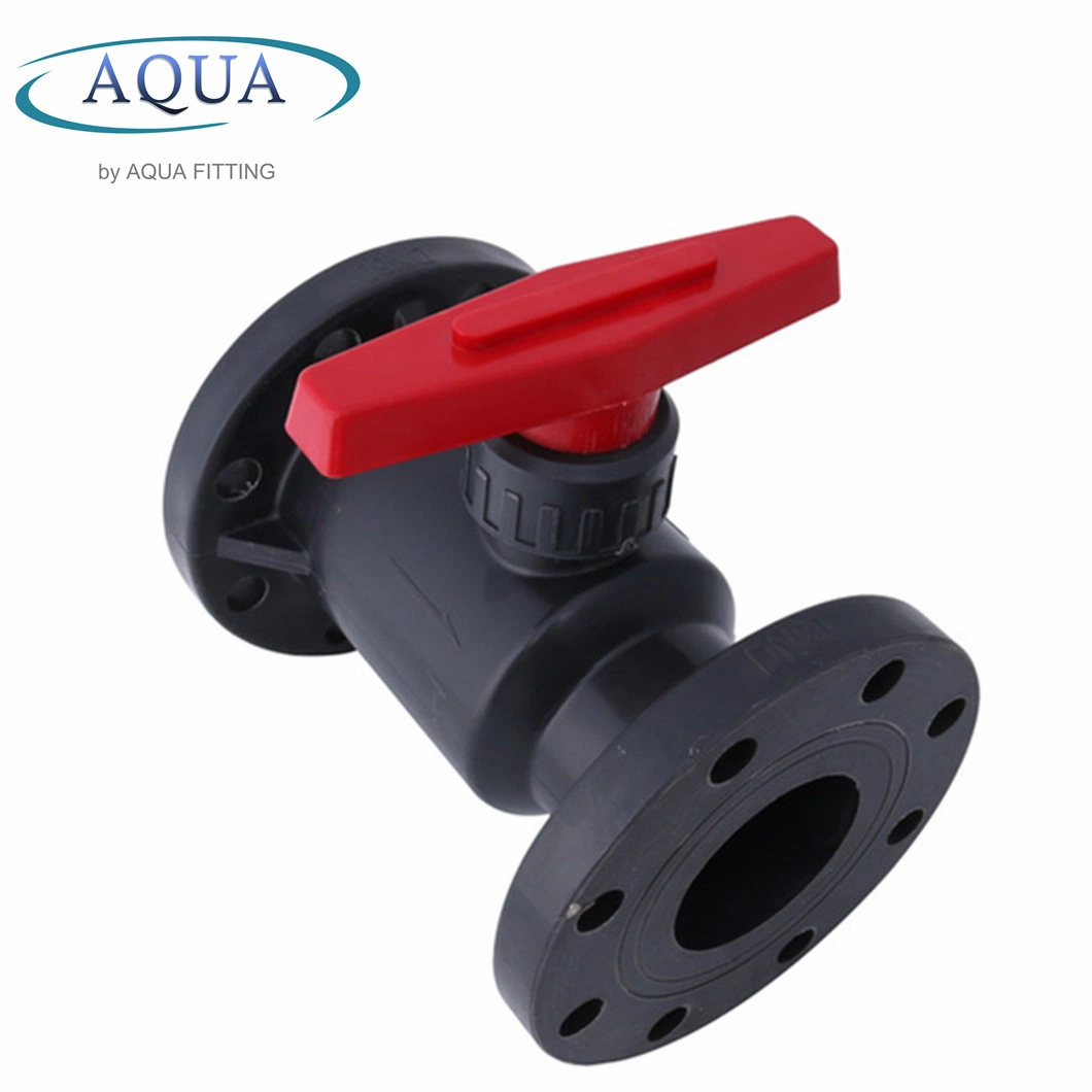 High Quality Industrial PVC Plastic UPVC Flange Ball Valve