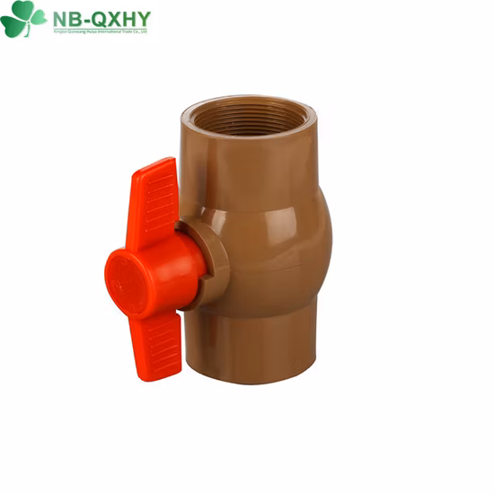 Válvula de esfera redonda compacta UPVC/PVC