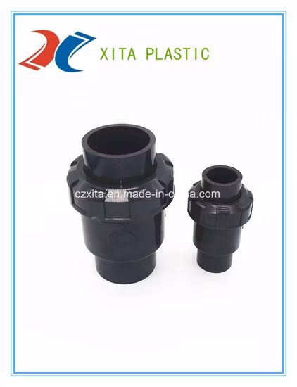 Preço de fábrica de irrigação de alta qualidade HDPE PE PP acessórios de compressão Válvula de retenção tipo esfera de PVC para tratamento de água